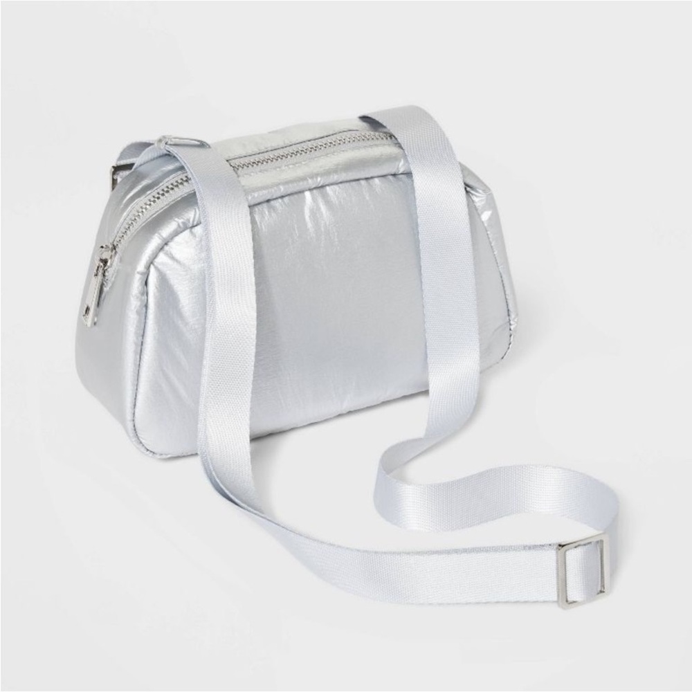 NWT A New Day Women's Silver Crossbody Bag